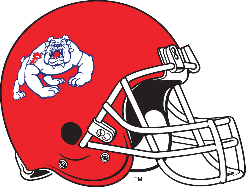 Fresno State Bulldogs 1992-2005 Helmet Logo diy DTF decal sticker